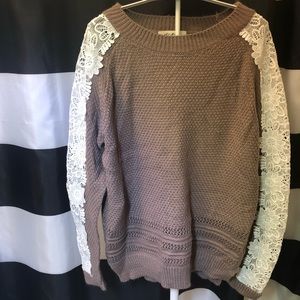 Sweet Lacey Listicle Sweater
